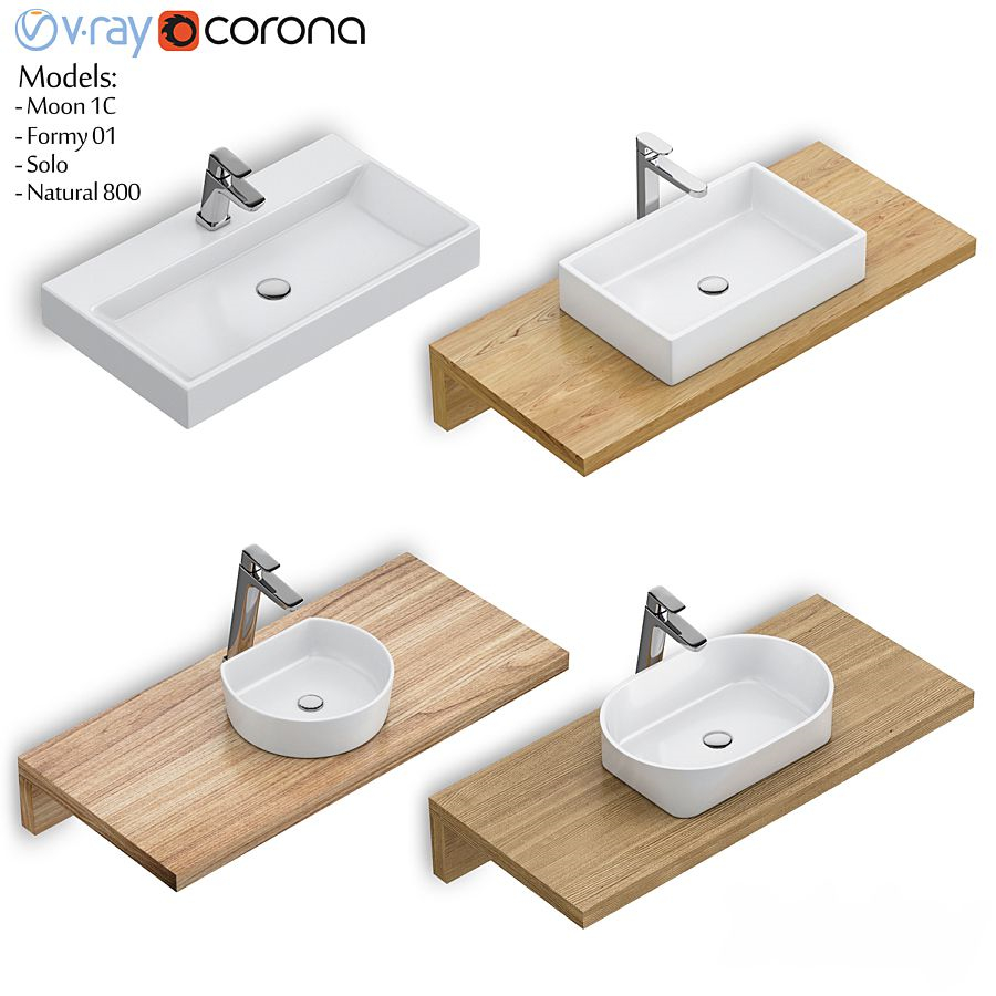 RAVAK set 60 washbasin set